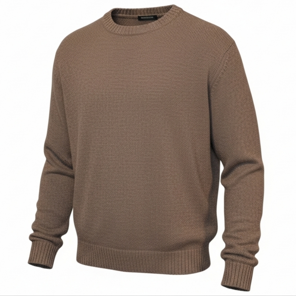 Pendleton Shetland Wool Crewneck Long Sleeve Tan Sweater Size XL